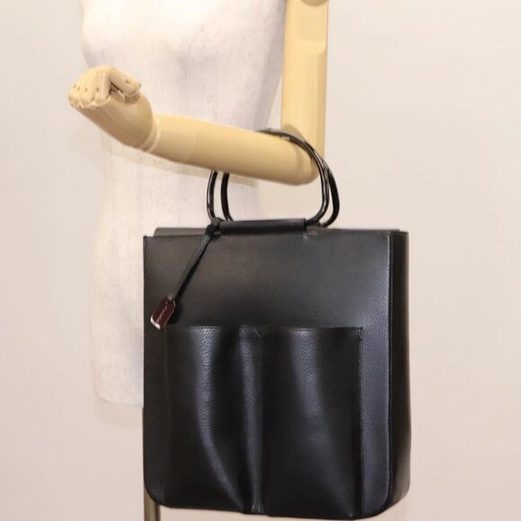 GUCCI Hand Bag Leather Black 002 1118 0462 Auth - Picture 1 of 13
